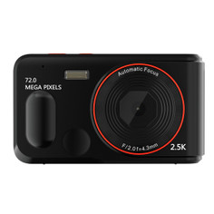 72MP Digital Camera 2.5K Video HD Camera 2.4 Inch Screen, 16x Zoom,Auto Focus,Handheld Camera for Kids Beginner Travel Home Photography Color Black product